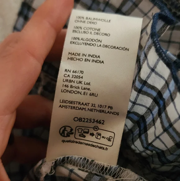 NWT Maeve Navy and White Plaid Mini Skirt - Picture 6 of 7